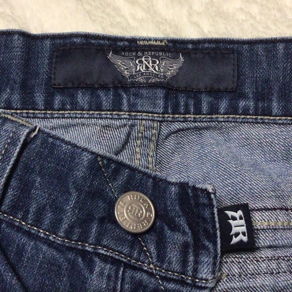 Rock & Republic Indigo Boot Cut Jeans 32x27 - Picture 2 of 7